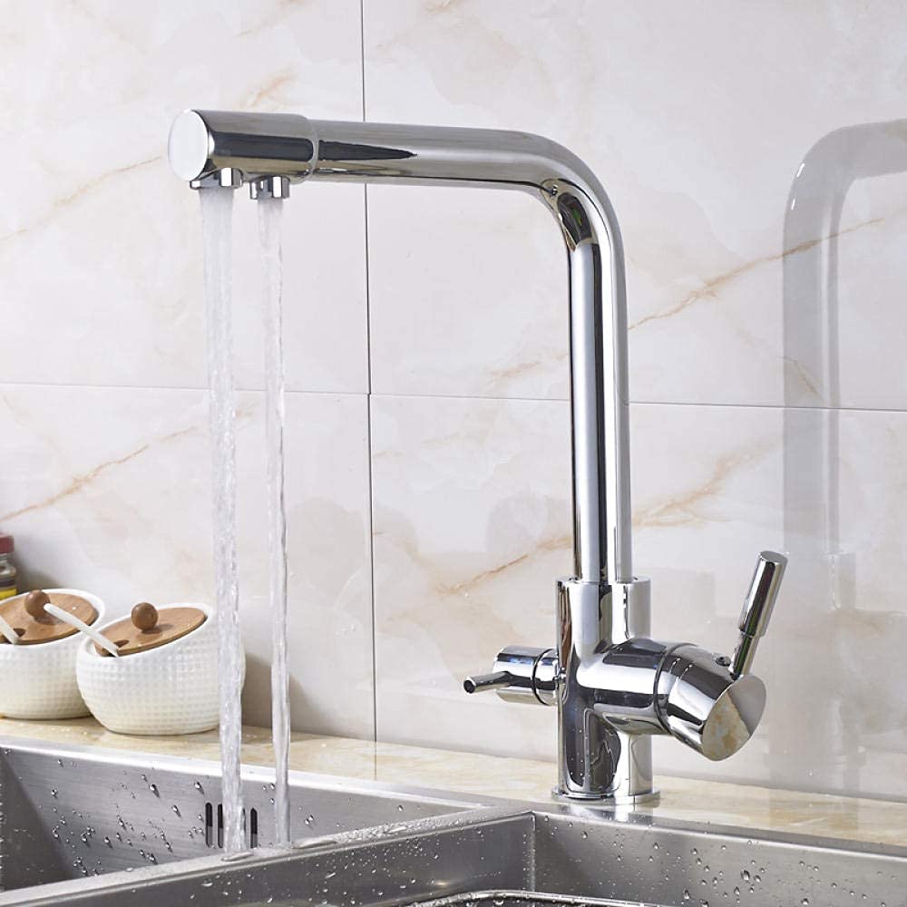 Mitigeur de purification d'eau pure avec bec rotatif pour évier