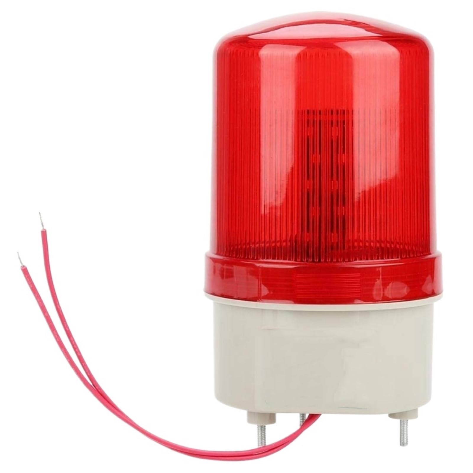 1 szt. LED sygnał alarmowy, światło stroboskopowe, migające światło awaryjne, 12 V, 24 V, 220 V, lampa ostrzegawcza, montaż na ścianie (DC 12 V, bez uchwytu)