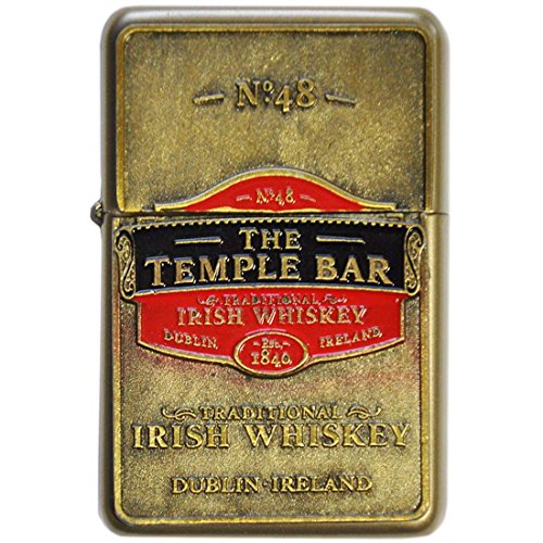 Öl-Feuerzeug mit „Temple Bar Traditional Irish Whiskey”-Logo Cover