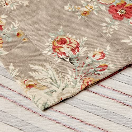 Waverly Sanctuary Rose 52" X 18" Short Valance Small Window Curtains Bathroom, Living Room And Kitchens, Clay (Kitchen Valances For Windows) #TOP2