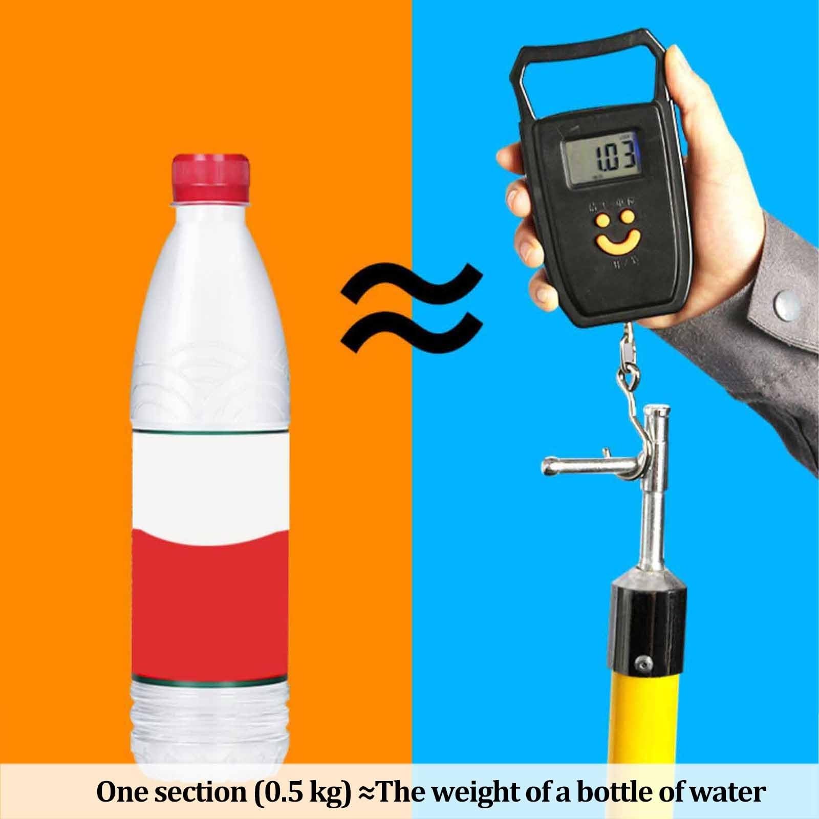 Gancio di salvataggio isolato ad alta tensione, asta isolante epossidica con chiusura a scatto, palo di trazione isolato di sicurezza per sicurezza elettrica