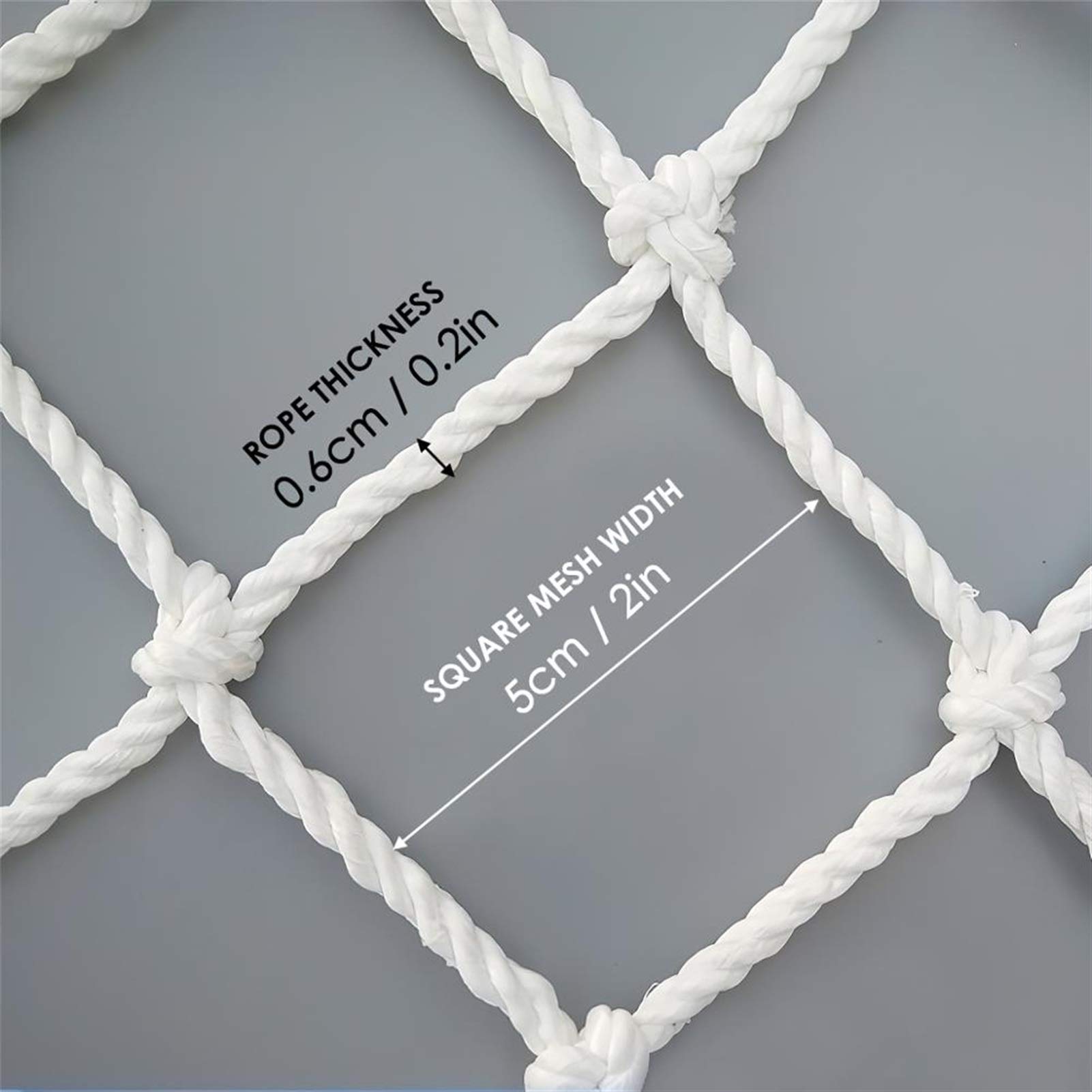 Kinder Sicherheit Netting Gebäude Seil Gegen Fallende Netz Nylon Netz Balkon Fenster Treppe Schutz Safe Zaun Katze Hund (Length : 5m, Width : 8m)