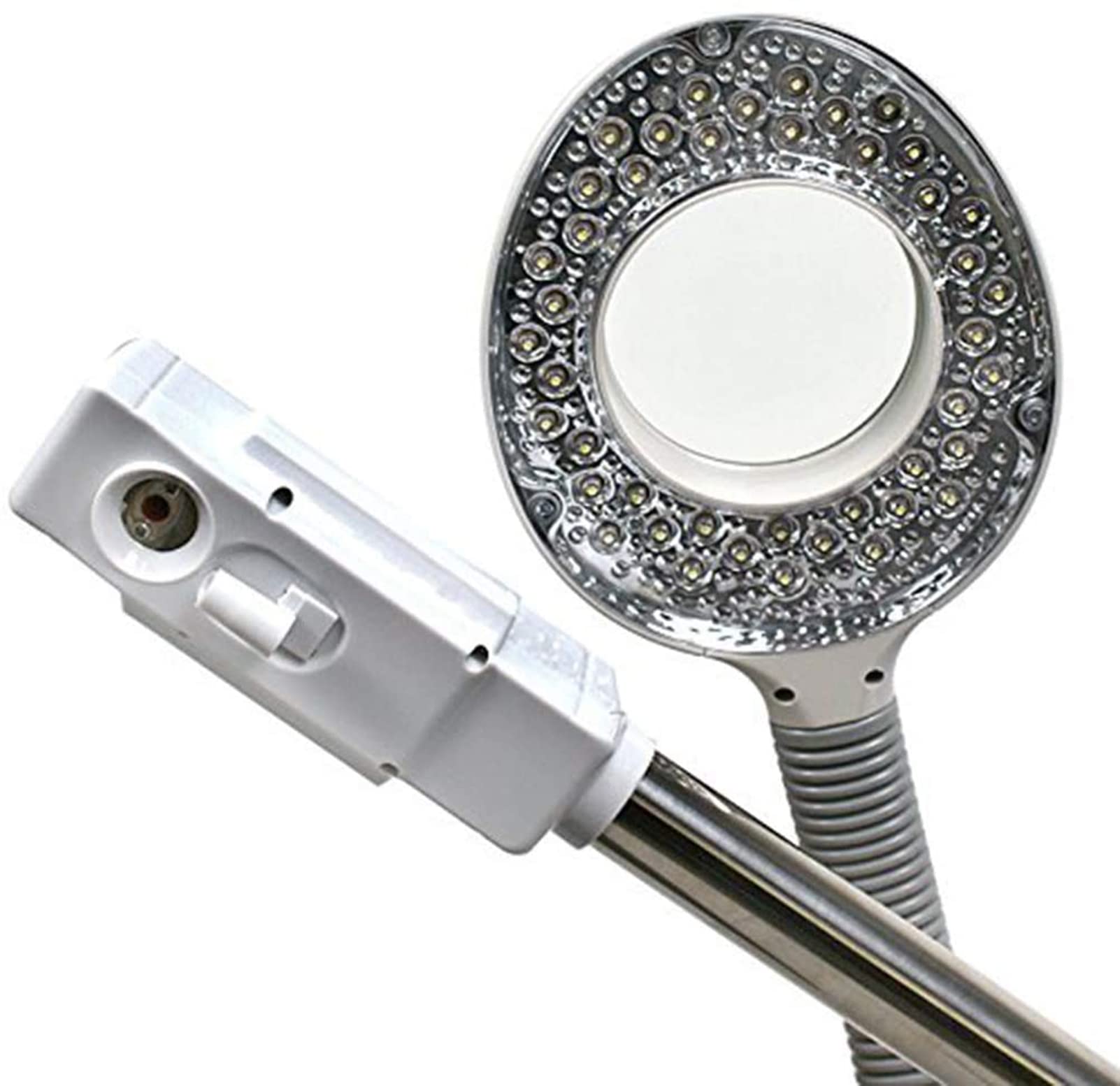 RSGK Vaporizzatore Facciale Professionale 2 in 1, Vapore Facciale Caldo E Freddo con Lampada a LED con Ingrandimento 5X, Umidificatore per Salone Spa Multifunzione Attrezzatura di Bellezza