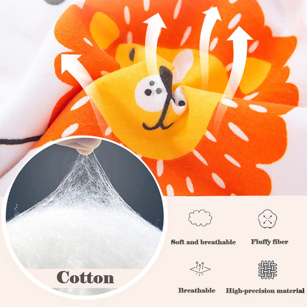 Copriletto Estivo Per Bambini - Stampa Dinosauro Verde, 120x150 Cm, Reversibile - Foto 4