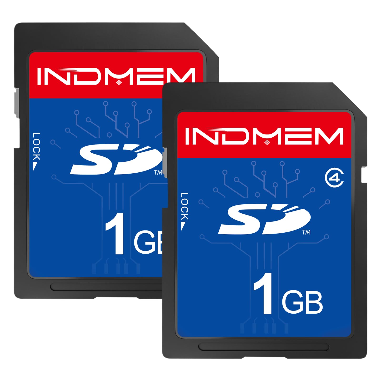 SD Card 1GB Class 4 MLC Secure Digital Flash Memory Card Camera Card 2 Packs
