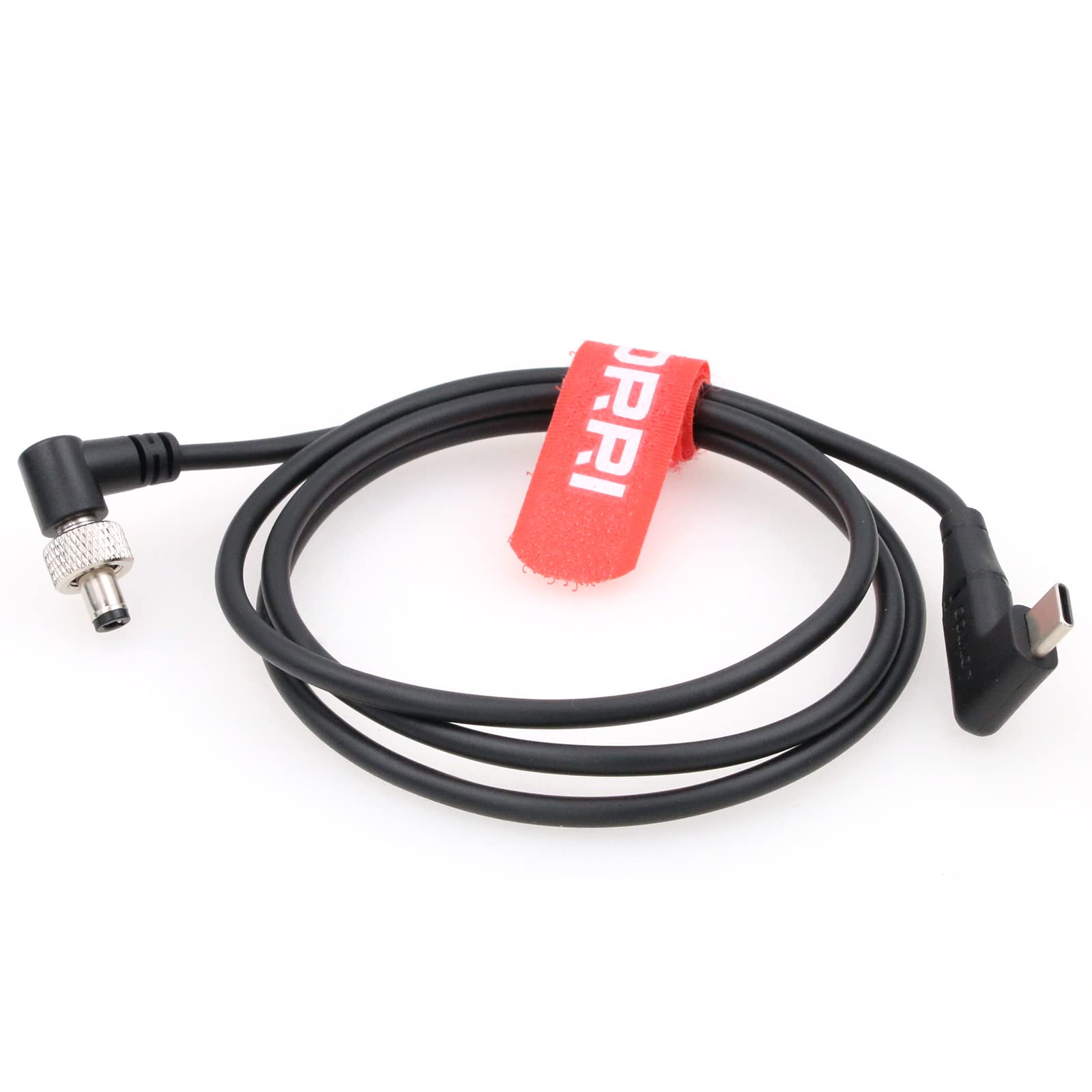 Câble DC 5.5x2.1mm vers USB-C PD coudé pour alimentation moniteur Atomos Ninja V