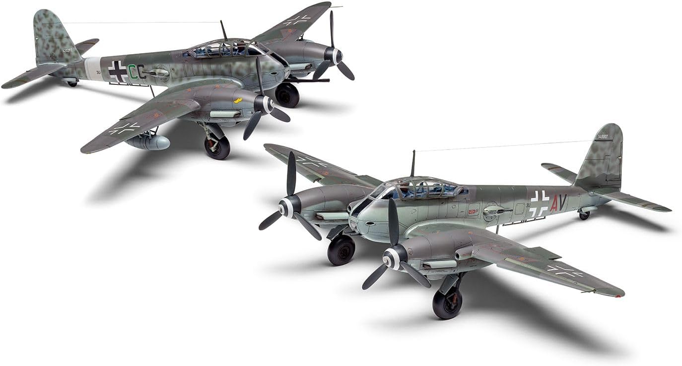 Airfix Messerschmitt Me410A-1 / U2 & U4 1:72 WWII German Military Aviation Plastic Model Kit A04066
