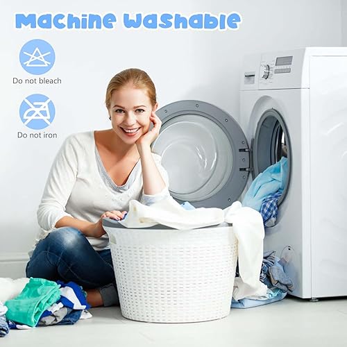 Miniatura 7 de Shark Sleeping Blanket Adult, Wearable Shark Blanket Onesie Sleeping Bag, Super Soft Cozy Flannel Onesie (XL-75IN, Blue-White)