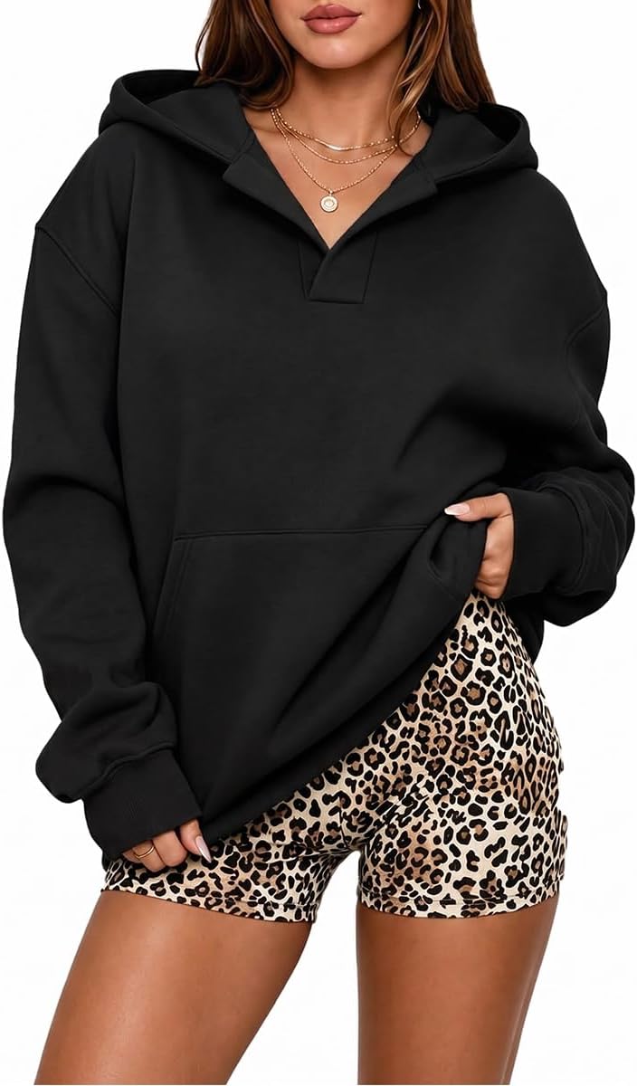 onlypuff Hoodies for Women Oversized Drop Shoulder Y2K Sweatshirts