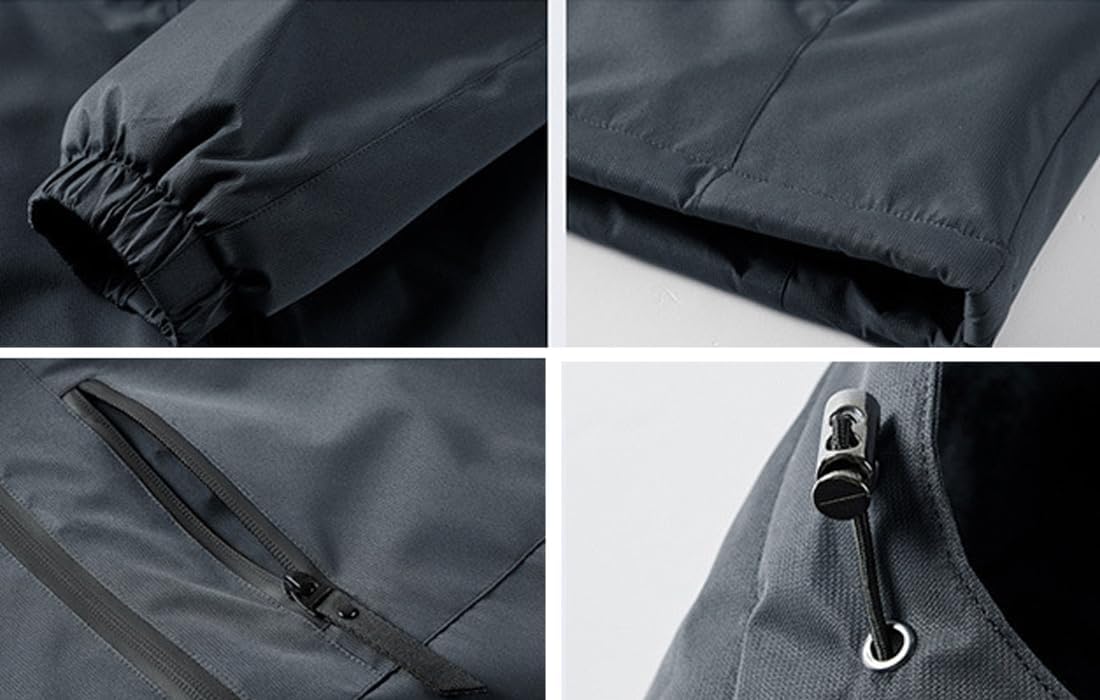 ZGZZ7 Men's Winter Warm Fleece Lining Jackets Active Athletic Thermal Outdoor Skiing Jackets