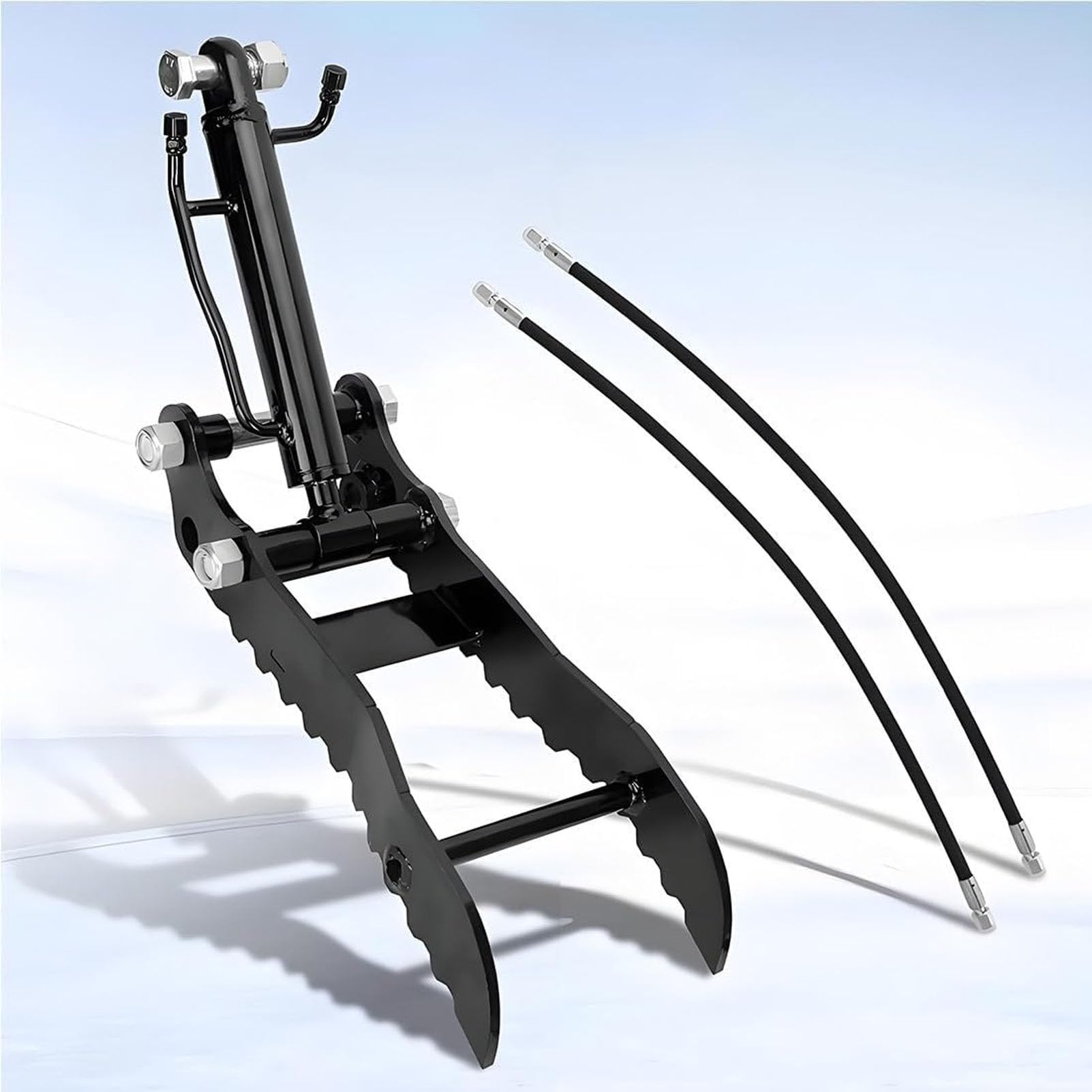 PioMue Hydraulic Thumb for Mini Excavator Manganese Steel Digger Clamp Accessory Single-HoleThumbClip