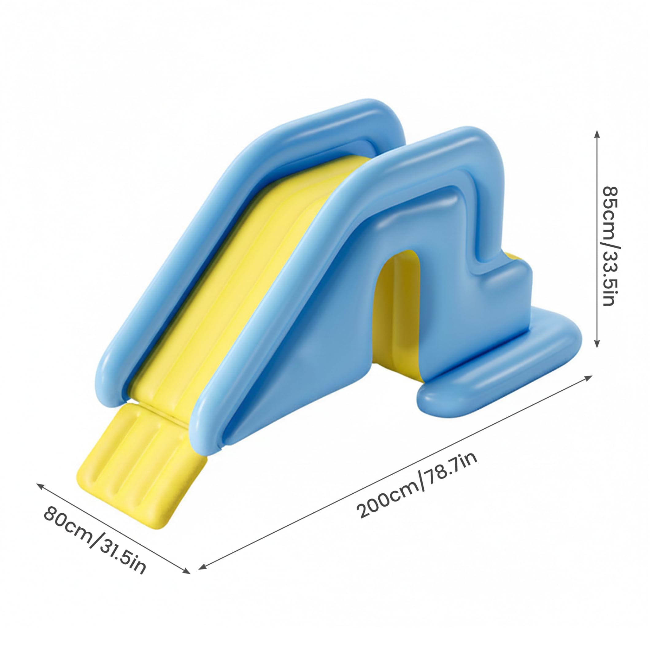 Scivolo Gonfiabile per Piscina, Azzurro, Facile Installazione per Giocare in Giardino