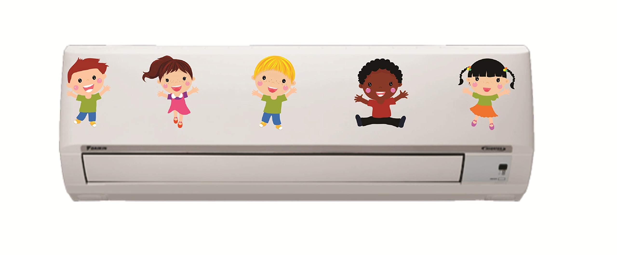 Sticker Studio AC Sticker Wall Sticker Split Air Conditioner Sticker (Multicolour, Standard Size) (Waterproof AC Stciker)