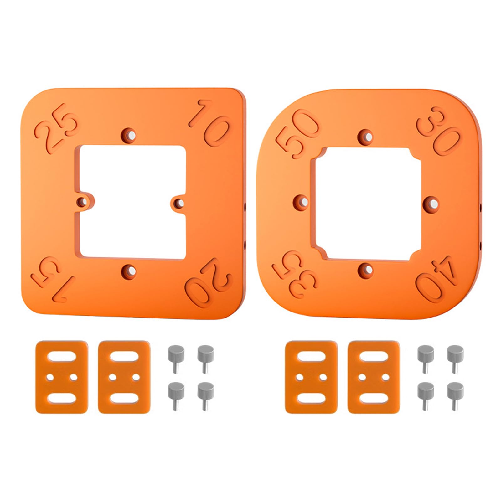 Set 3 Maschere Per Angoli Arrotondati In Bachelite – Raggi Vari (R10-R35) Per Legno