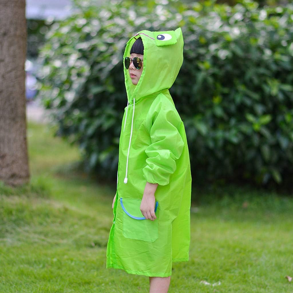 Girls Boys Waterproo𝐟 Raincoats Lightweight Rain Jacket Muddy Rain Suit Portable Kids Ponchos for Rain