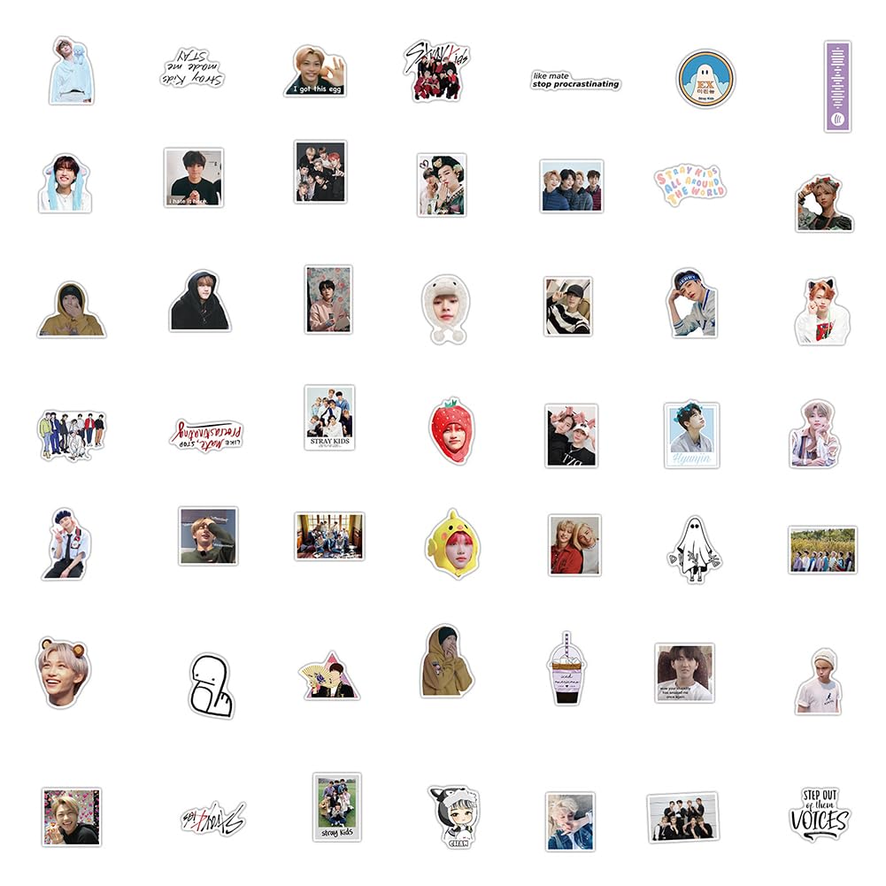 Stray Kids Photocards 100 Pegatinas Stray Kids - Vinilo Impermeable Para Fans Kpop Stickers Para Stray Kids