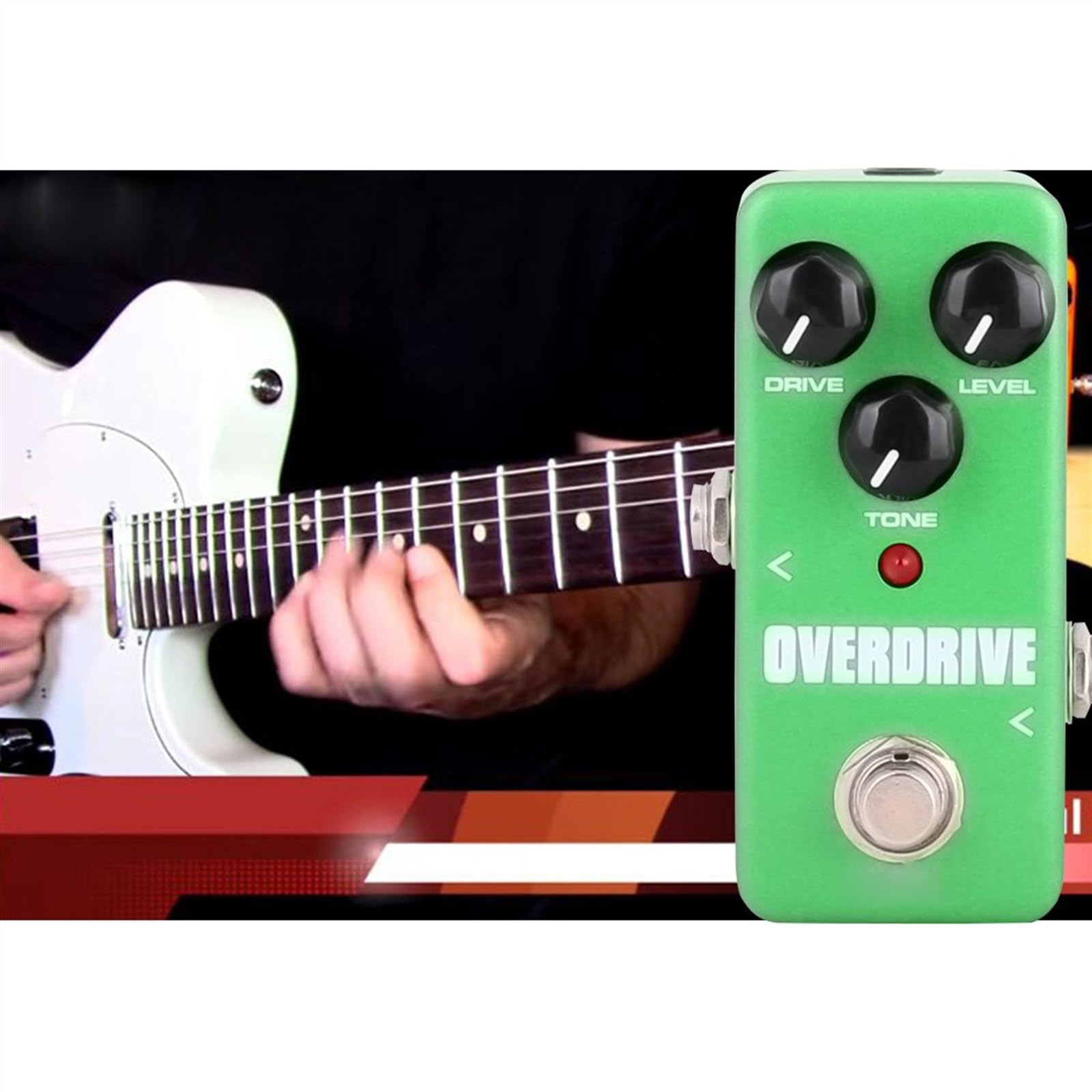 modulacyjny pedał gitarowy Overdrive Pedał Efektów Gitarowych Mini Pedał Gitary Przenośne True Bypass Części Do Gitary Akcesoria Gitarowe