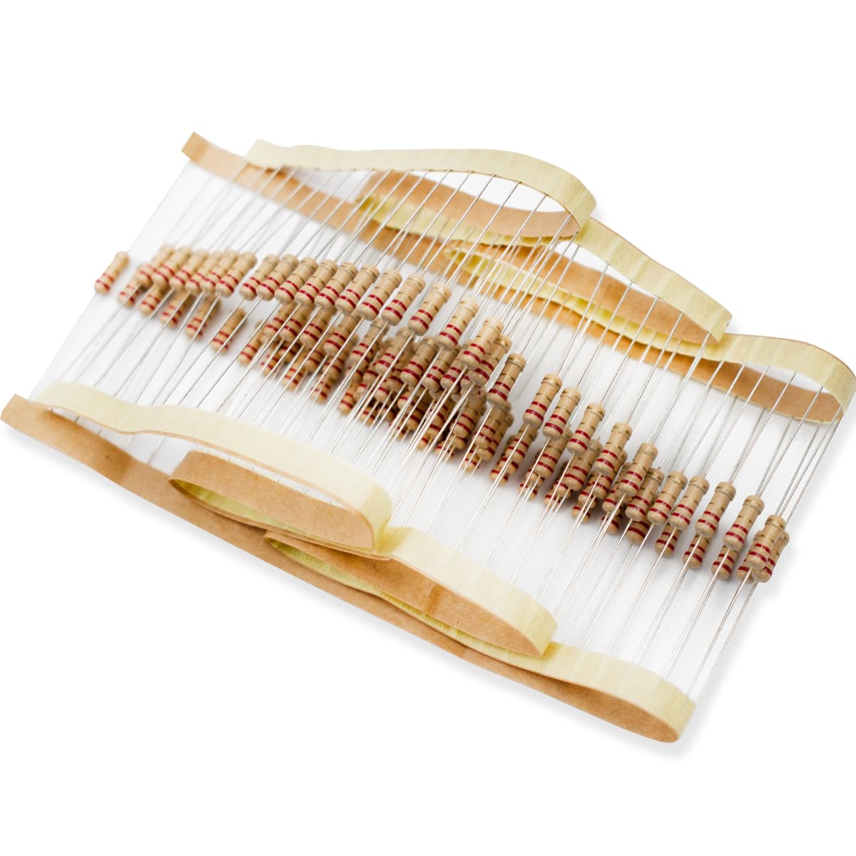 100 Pcs 1/2W 5% Tolerance 2.2 Ohm Carbon Film Resistor Resistance for DIY Project and Experiments