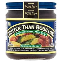 Vista 4 de Better Than Bouillon Paquete variado de base de sodio reducido, 1 frasco de base de pollo asado con sodio reducido, 1 frasco de base vegetal