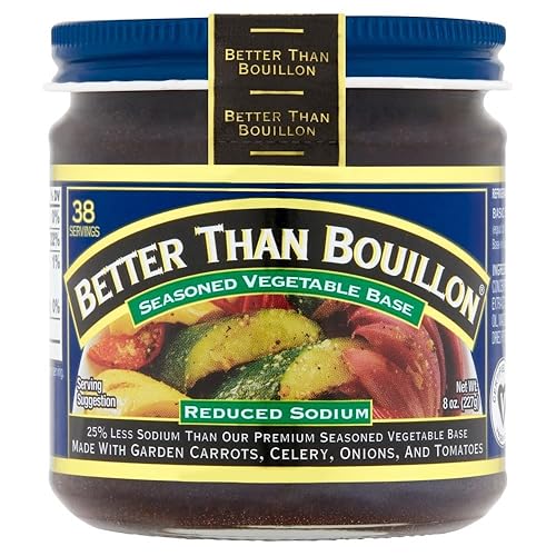 Miniatura 4 de Better Than Bouillon Paquete variado de base de sodio reducido, 1 frasco de base de pollo asado con sodio reducido, 1 frasco de base vegetal
