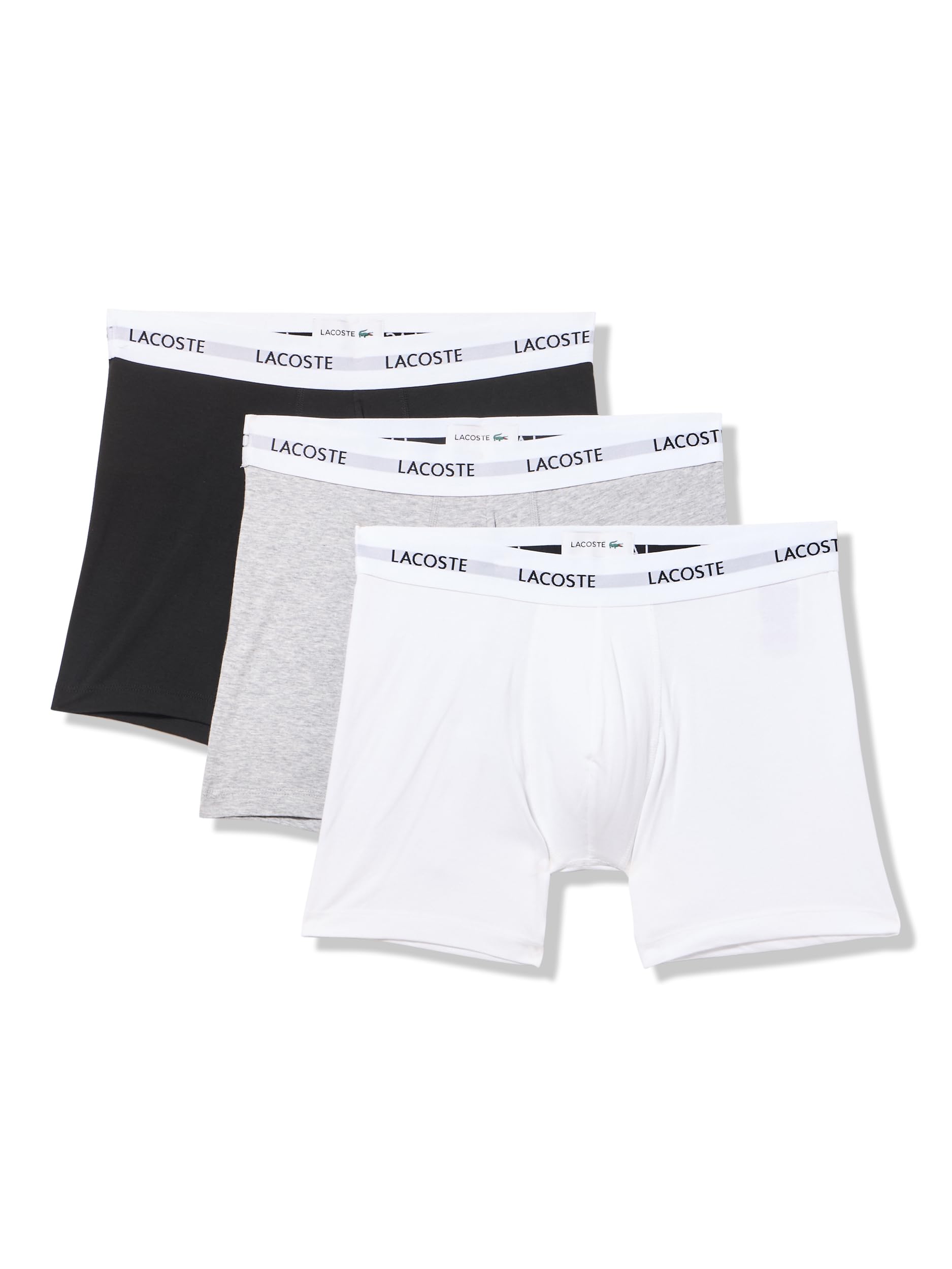 Boxer Lacoste de algodón elástico en pack de 3 calzoncillos cómodos para hombre 4