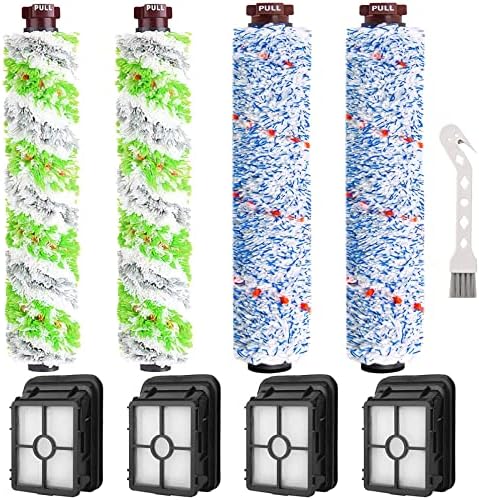 Replacement parts Brush Roll and 1866 Vacuum Filters Compatible with Bissell Crosswave Pro 2306 1785 Series Vacuum Cleaner