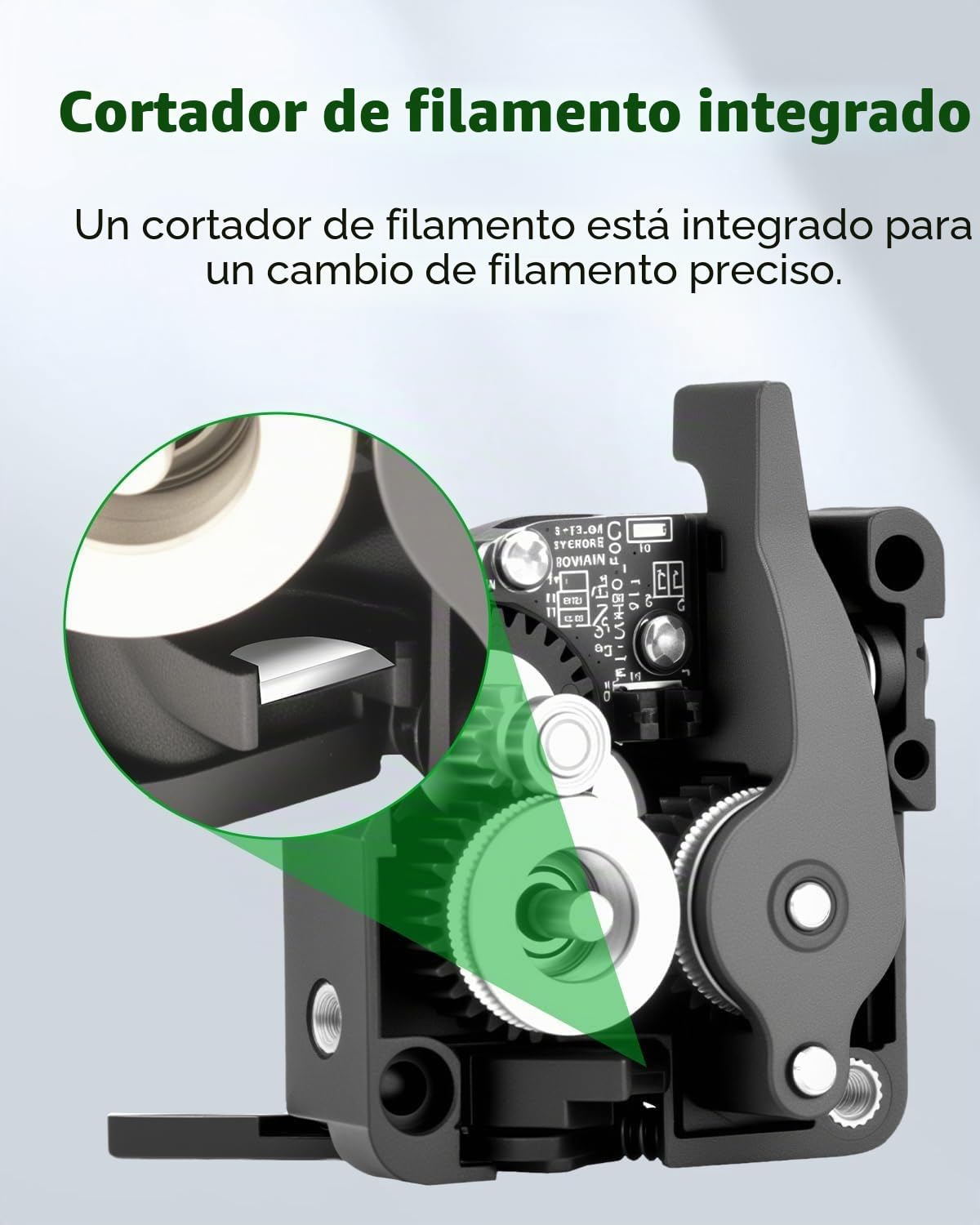 Creality Official Kit de Extrusor de CFC para serie K1, Kit de Accesorios de Actualización, Sensor de Rotura de Filamento y Cortador Integrados, Engranajes Dobles para una Alimentación Suave