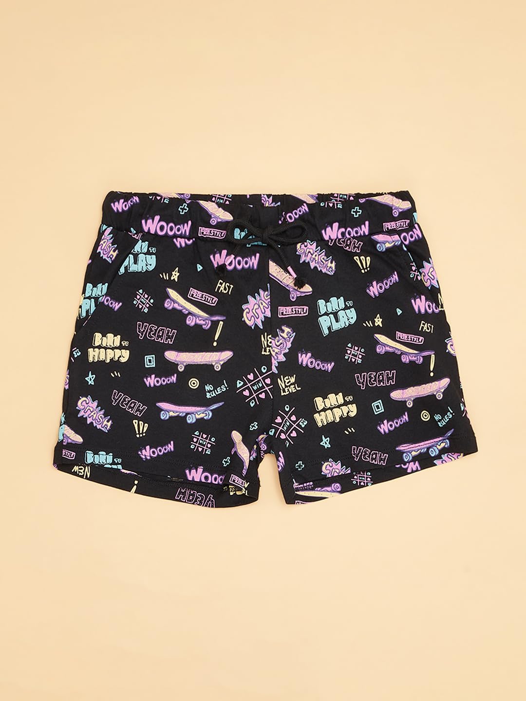 Pantaloons Junior Girl's Black Shorts,Jet Black,13-14 YRS 1
