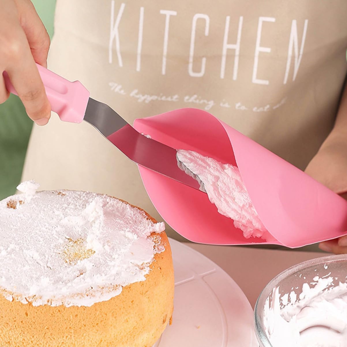 Pink Silicone Pastry Bags 3pcs Reusable for Cake Decorating