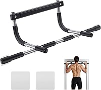 AllyPeaks Doorway Pull Up Bar - 440 lbs Thickened Steel Chin Up Bar, No Screw Multi-Grip Home Gym Workout for Pull-Ups, Dips & More