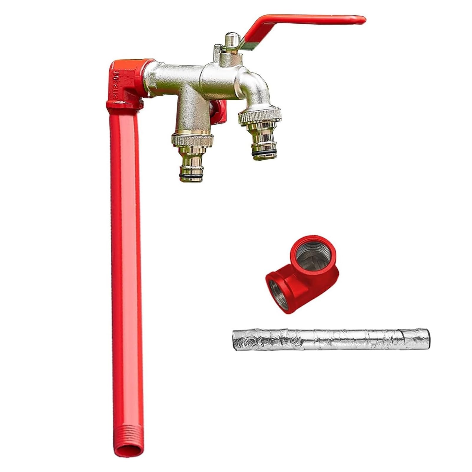 Columna de agua de acero inoxidable con grifo de fuente, hidrante al aire libre para dispensación de jardín y césped