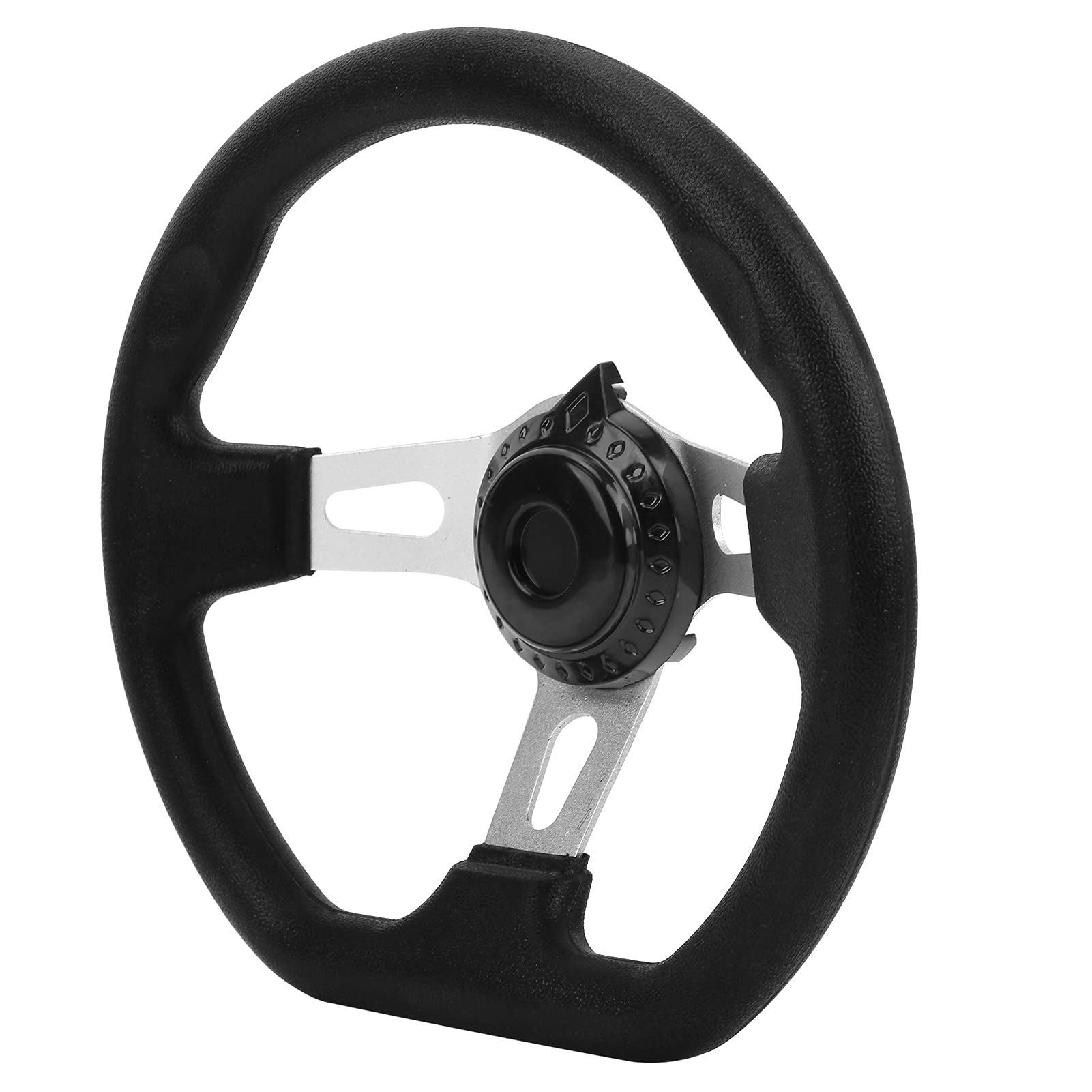 Volant de Kart Tout-terrain 270mm Noir 3 Rayons pour Moteurs ATV Go Kart
