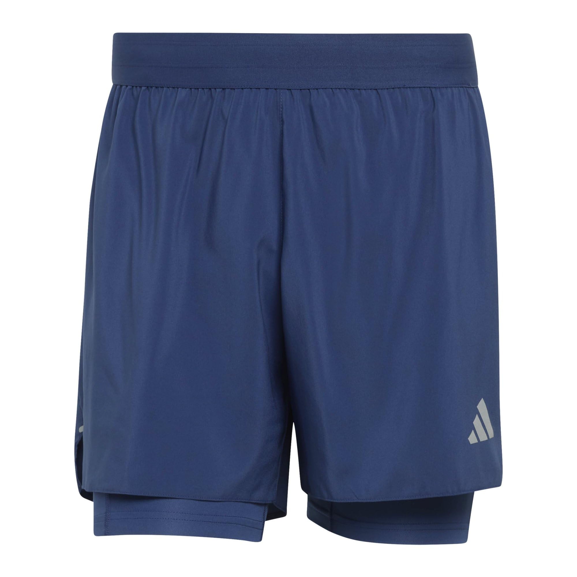 adidas Men's adi365 Running Essentials 2in1 Shorts, tech Indigo, XS