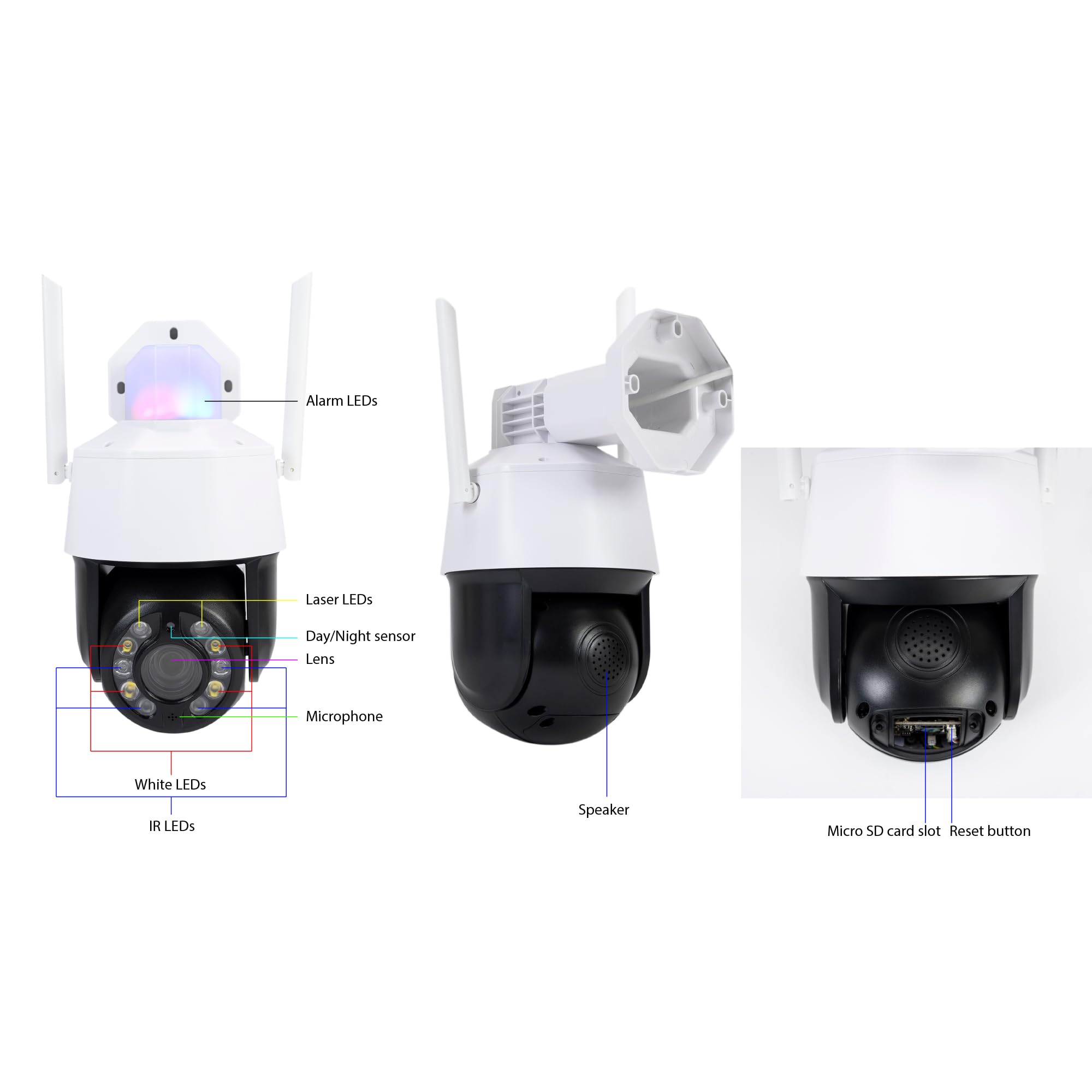 PNI Kamera do monitoringu wideo House IP575 5MP WiFi, 20-krotny zoom optyczny, obiektyw zmiennoogniskowy