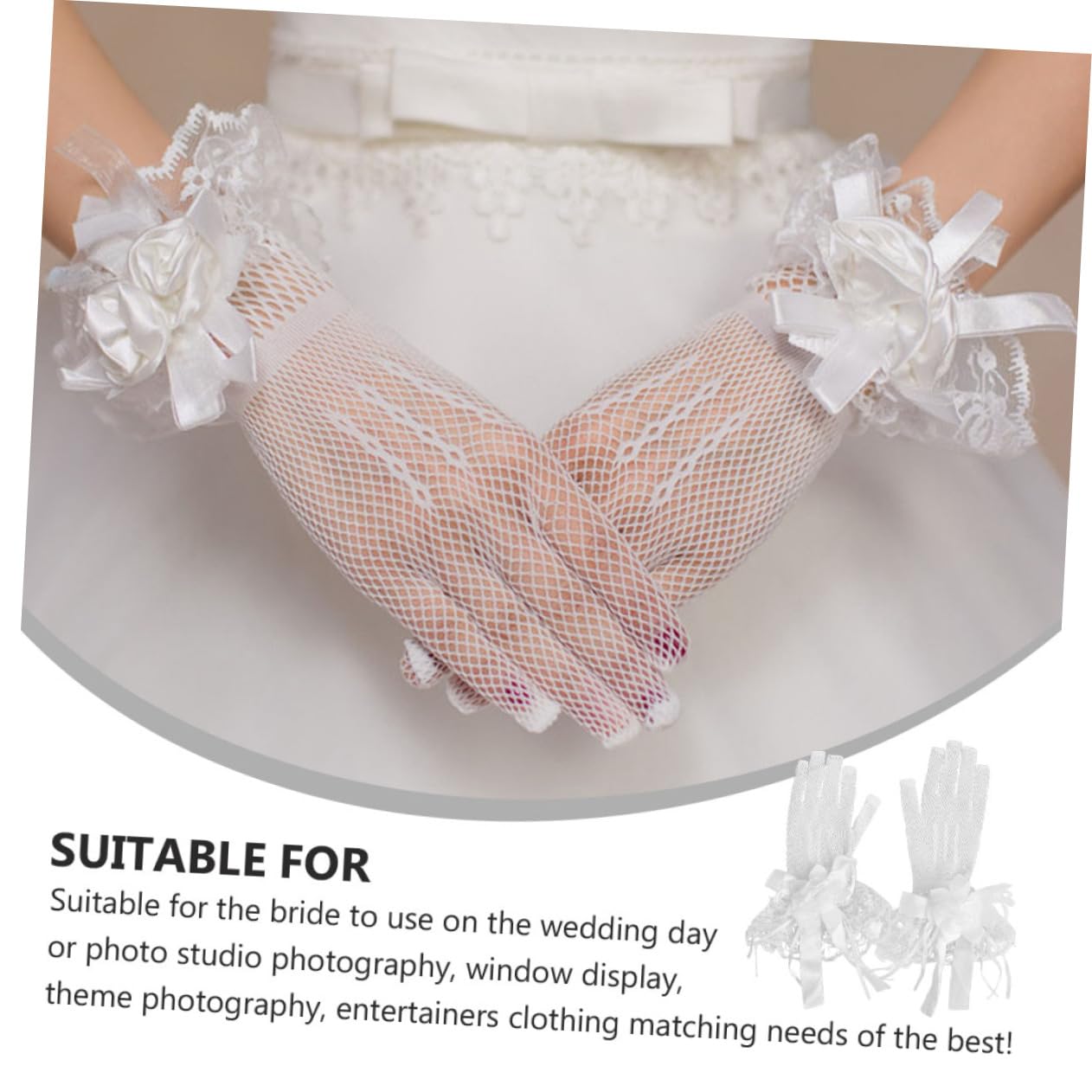 Guantes De Boda Guantes De Conducir Mujer Guantes para Guantes De Vestir De Mujer Guantes De Punto Guantes De Novia Guantes De Nieve Térmicas Cintas… Beige