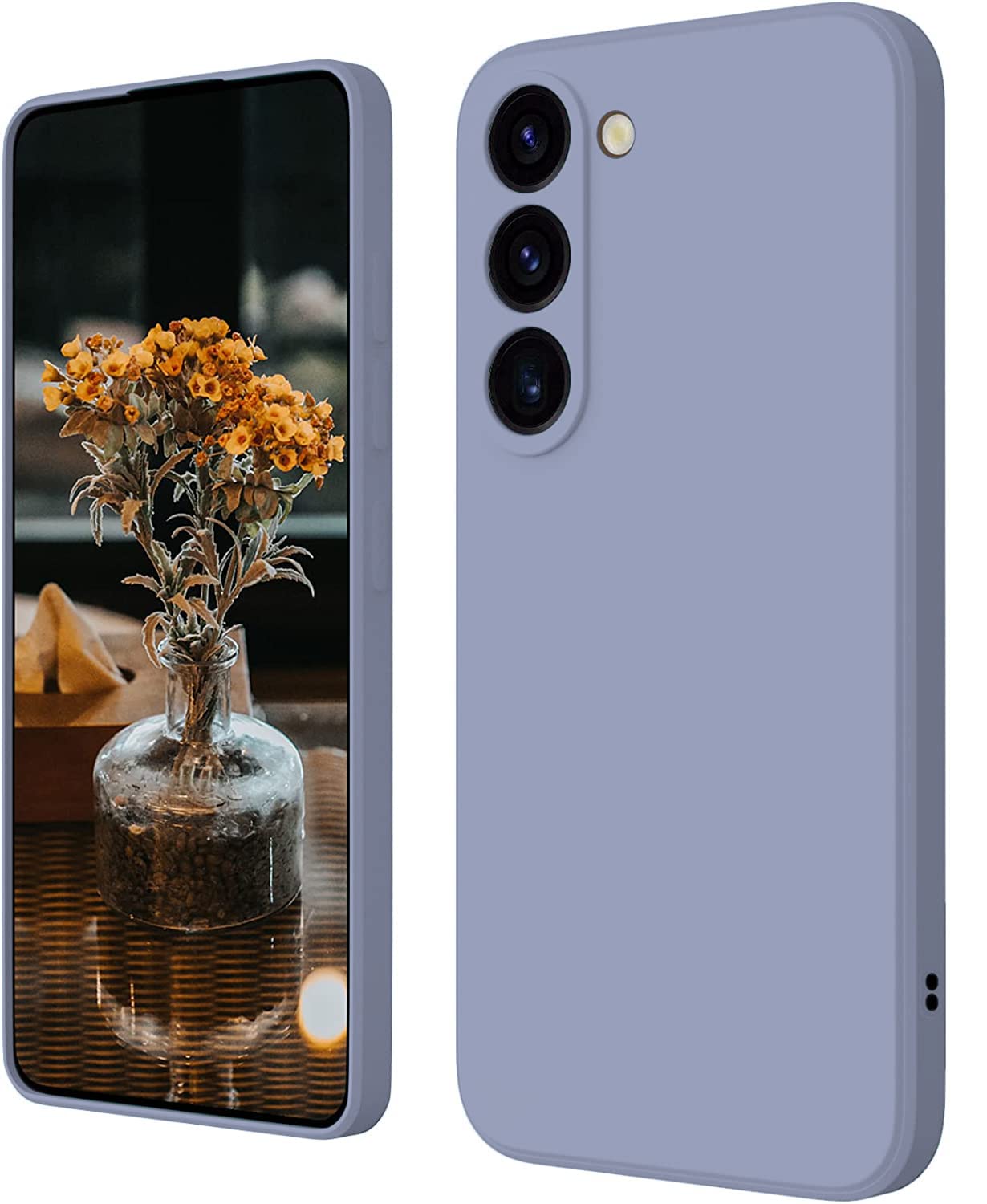 DIZORO Compatible with Samsung S23 5G Back Cover with Upgraded Square Edges for Camera Protection Shockproof Flexible Matte Liquid Silicone Mobile Phone Case (Lavender Grey) (B0BZDM34NX) Amazon Price History, Amazon Price Tracker