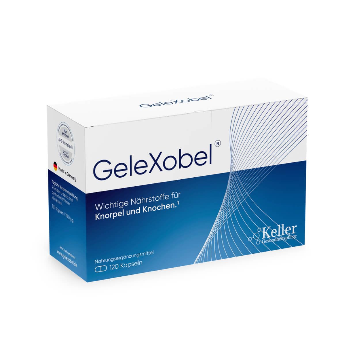 Gelenkkapseln I 120 Kapseln I Nur echt mit AHE-Komplex I Kann die Knorpelfunktion unterstützen I Qualität aus der Apotheke I Astaxanthin, Hagebutte & Eierschalenmembranpulver