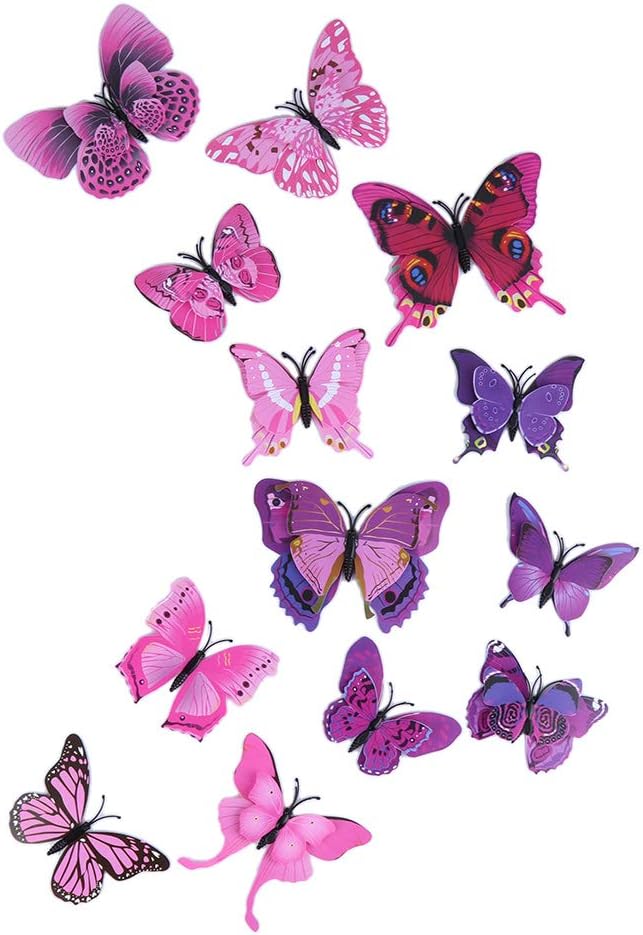 Rongsa ウォールステッカー 立体3d蝶々 蝶型貼り紙 かわいらしい蝶の部屋かざり 蝶 壁紙 Rongsa ウォールステッカー 立体3d蝶々 蝶型貼り紙 かわいらしい蝶の部屋かざり 蝶 壁紙