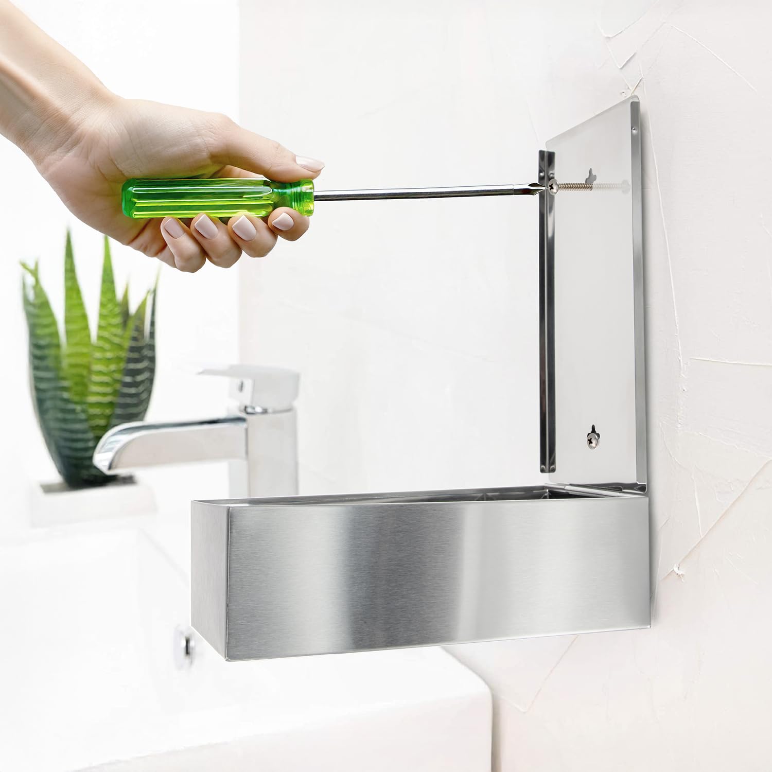 MUNGHOK Taschentuchspender Edelstahl - Wandmontage Für Bad & Küche