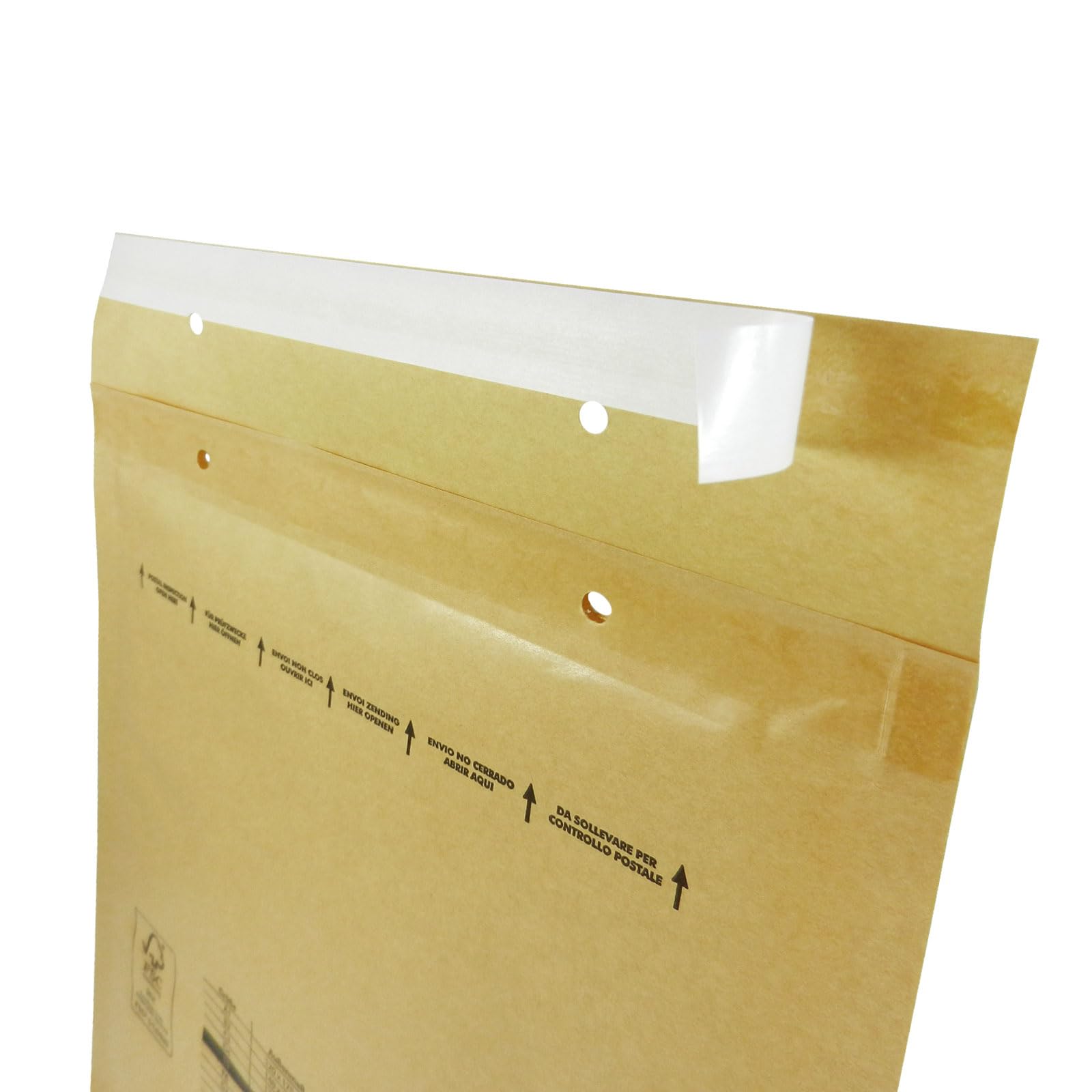 versando 200 sobres acolchados E5, tamaño interior 220 x 265 mm, | dimensiones exteriores 240 x 275 mm, color marrón/amarillo dorado para DIN B5/B+