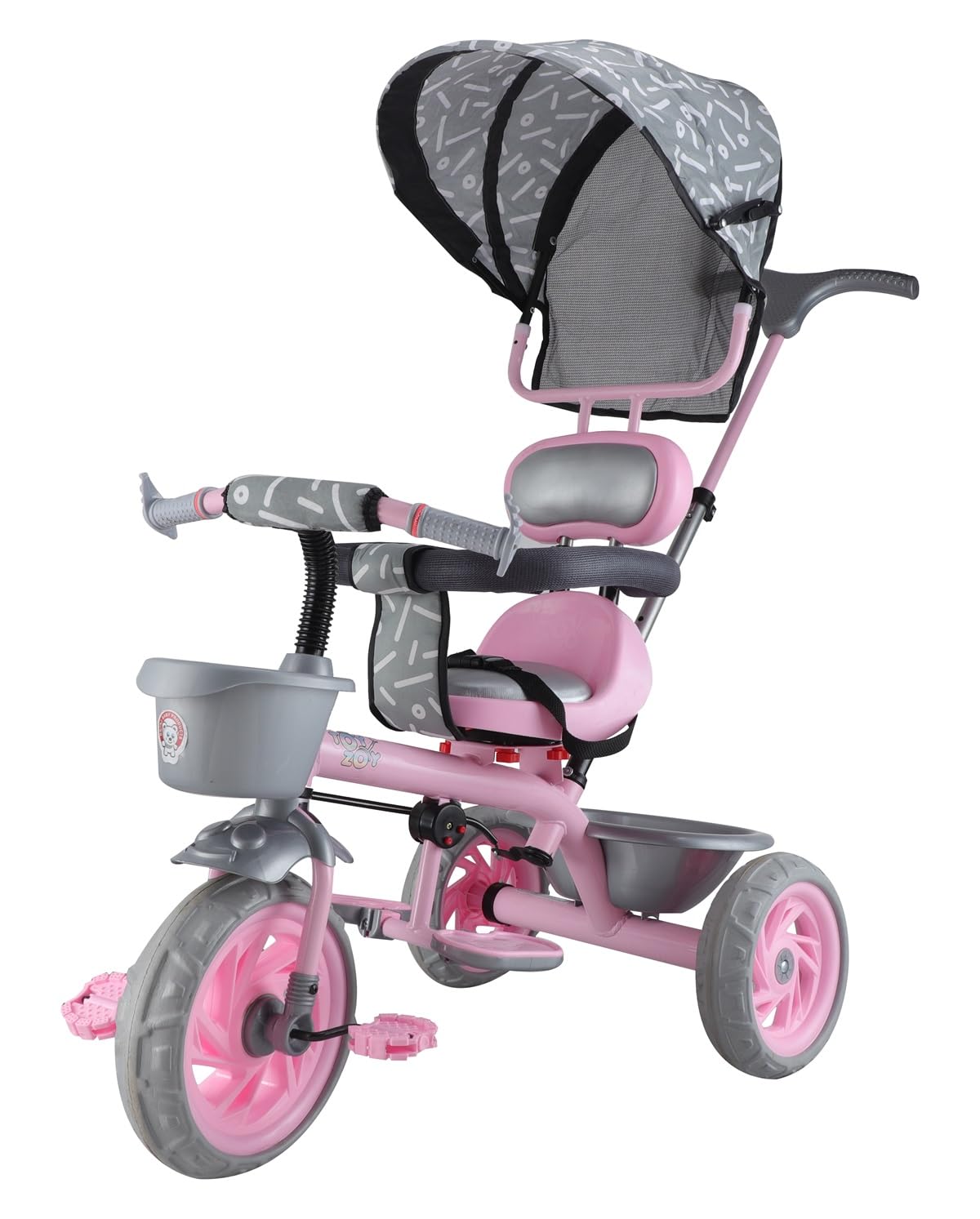 Toyzoy Adventure Rider Pro Max Kids|Baby Trike|Tricycle for Kids|Boys|Girls|Cycle for Kids 1-4 Years TZ-604 (Pink)-image-13