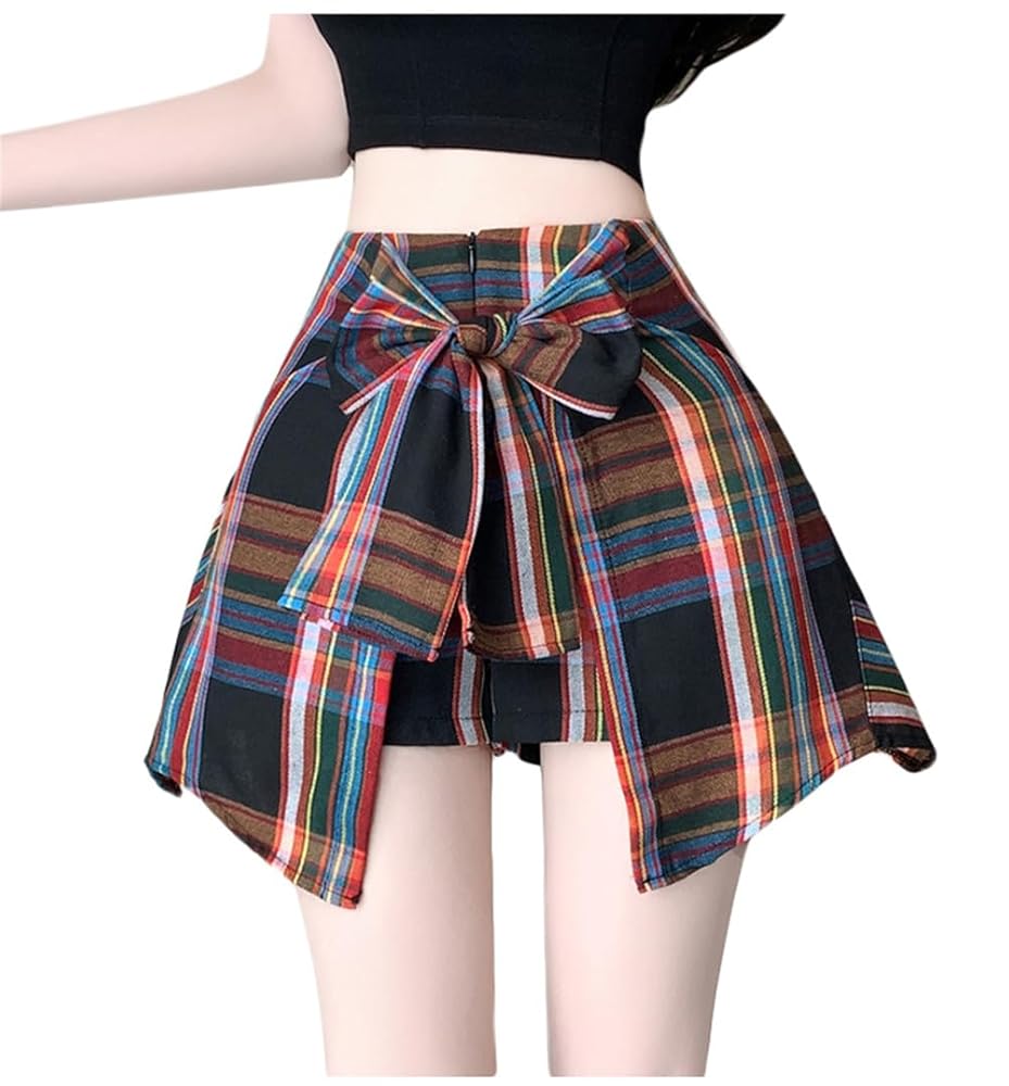 丸子vivienne キュロット スカート ショートパンツ チェック Amazon | [JQBFL] ショートパンツ チェック柄 レディース
