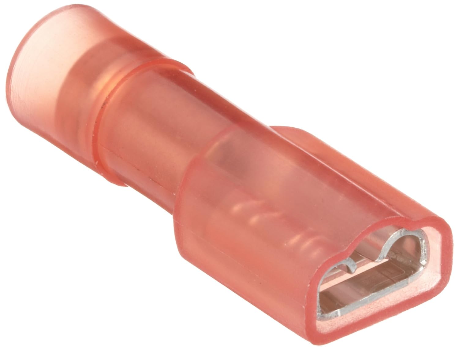 11968 Female Disconnect, Double Crimp, Nylon Fully Insulated, Red, 22-16 Wire Size, 0.032"X0.187" NEMA Tab (Pack of 100)
