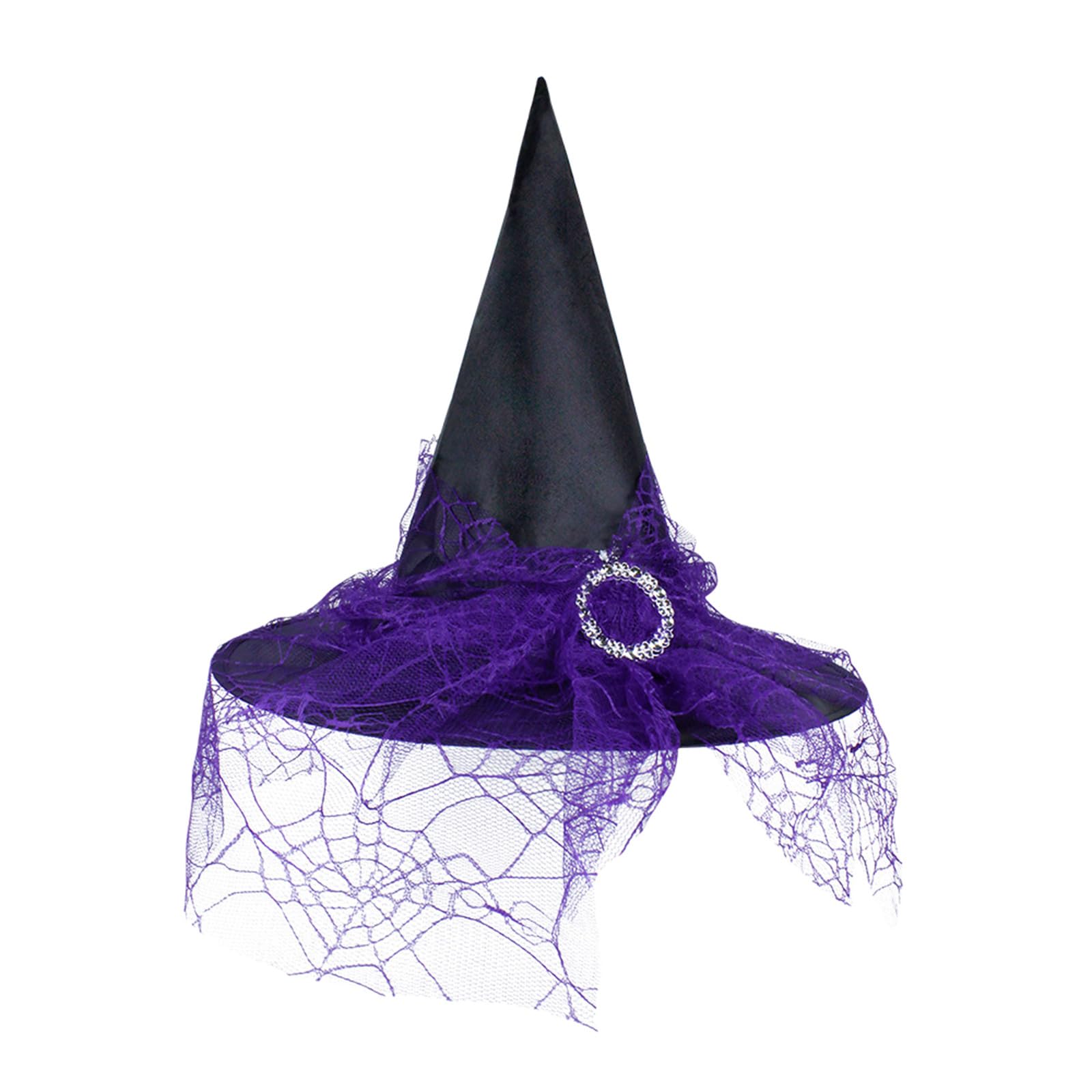 Decorative Props Adult Halloween Cosplay Headdress Hat Witch Children Hat Baseball Caps (Purple, One Size)