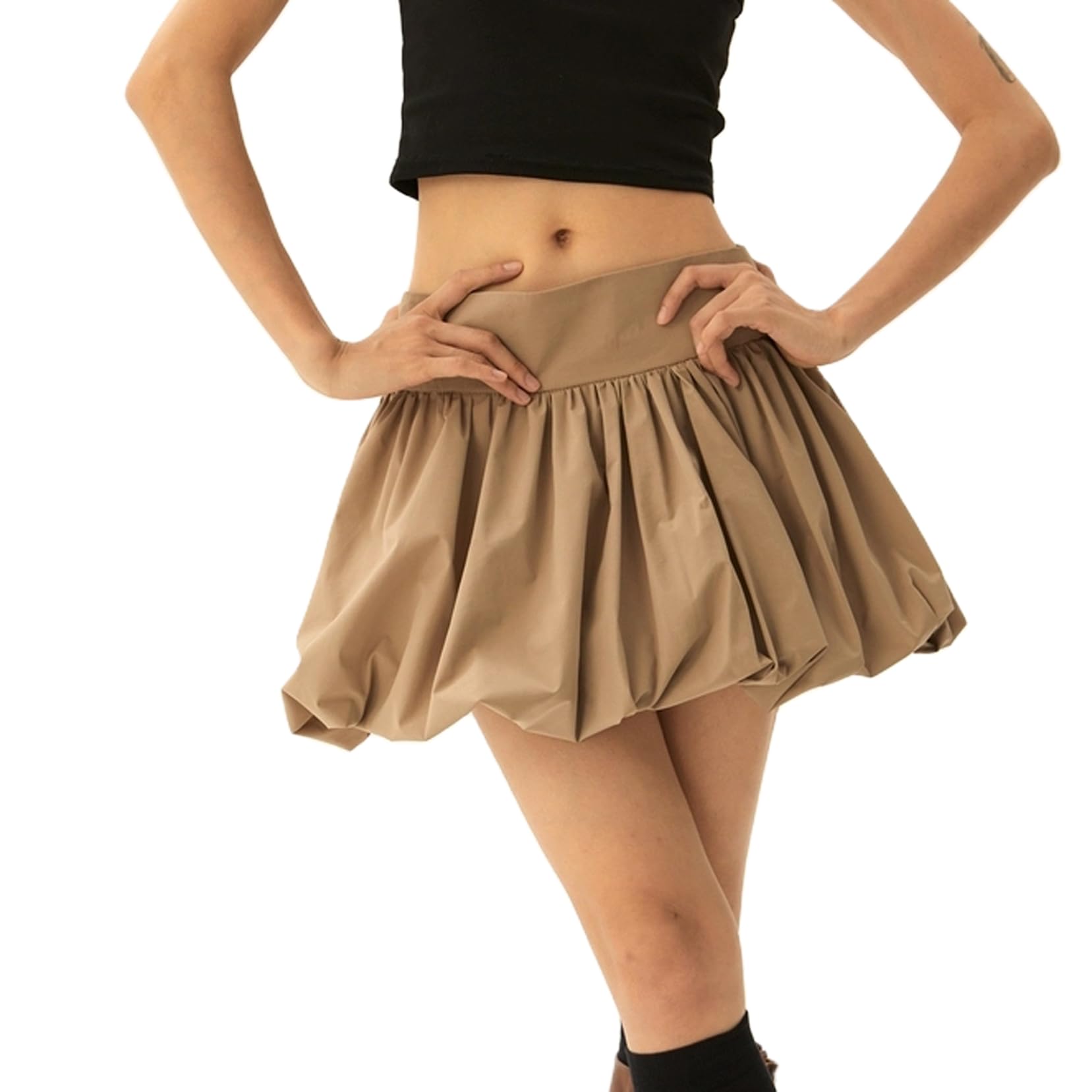 ミニスカート ROTATE FW25 'Mini Balloon' skirt (114371100 100) Mini Balloon Skirt Black - ROTATE Birger Christensen