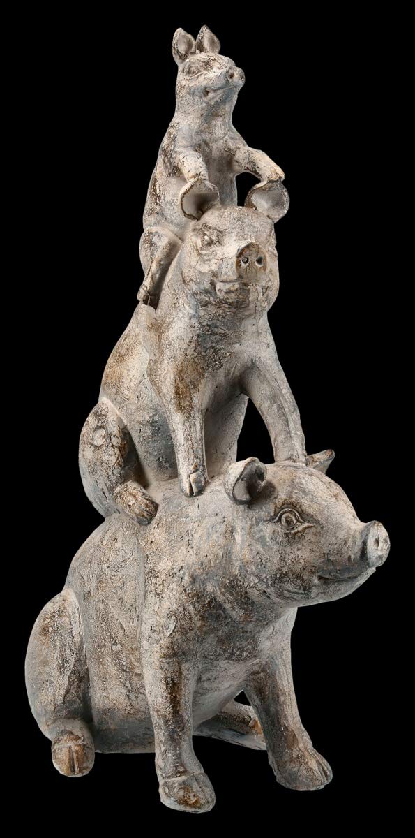 MC - Figura decorativa (35 cm), diseño de cerdo