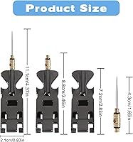 Vista 2 de Palillos de dientes de titanio multiusos, palillos de dientes de metal portátiles para dientes, palillo de dientes de acero inoxidable reutilizable
