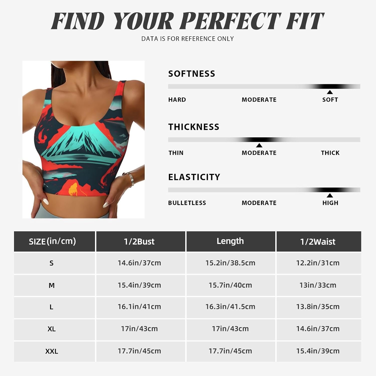 Volcano Bloom Print Women's Sports Vest Breathable for Yoga Running Gym Athletic Casual Sleeveless Top