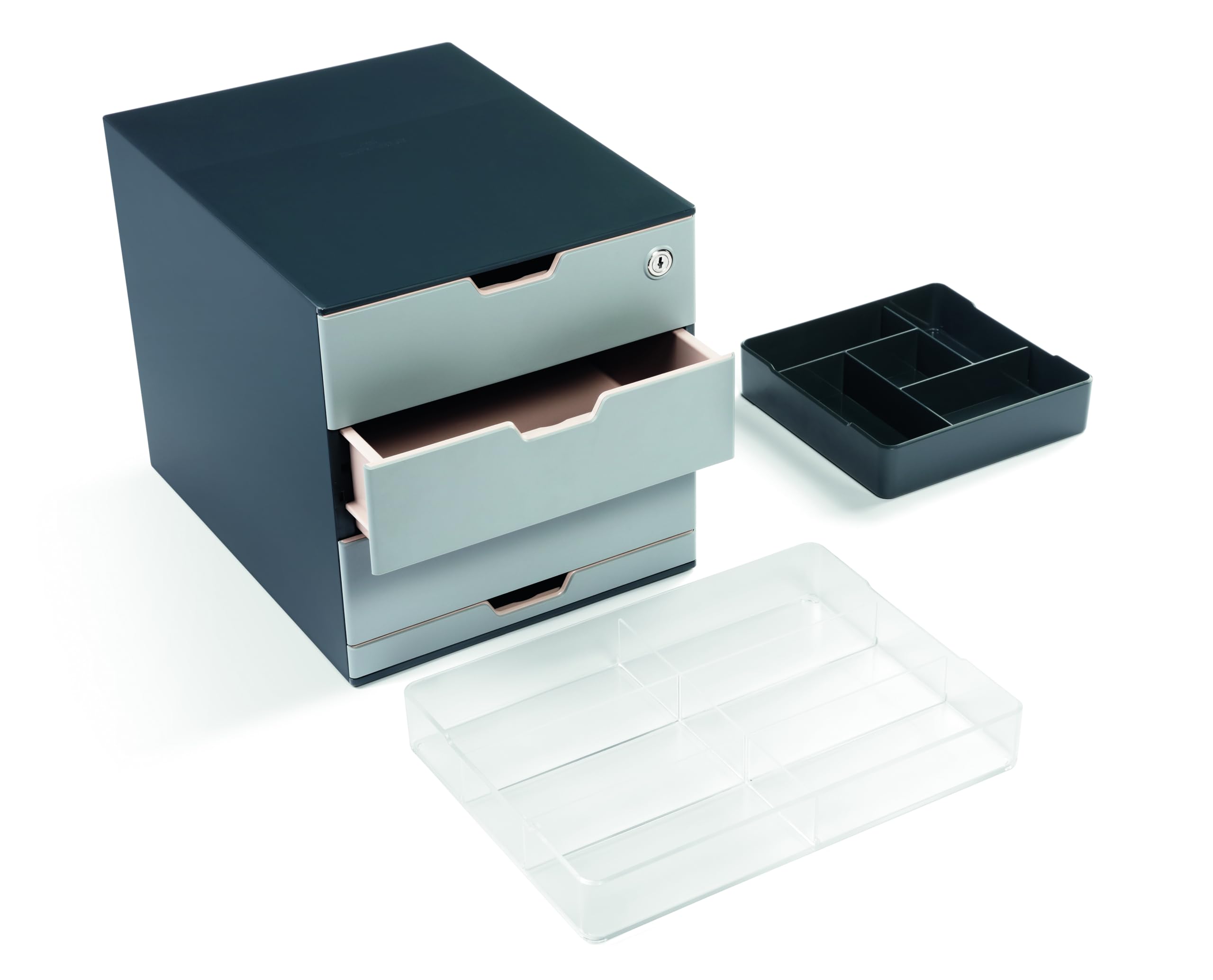 Durable 338419 Tacka z przegródkami Coffee Point Caddy, opak. 1 sztuka, przezroczysta.