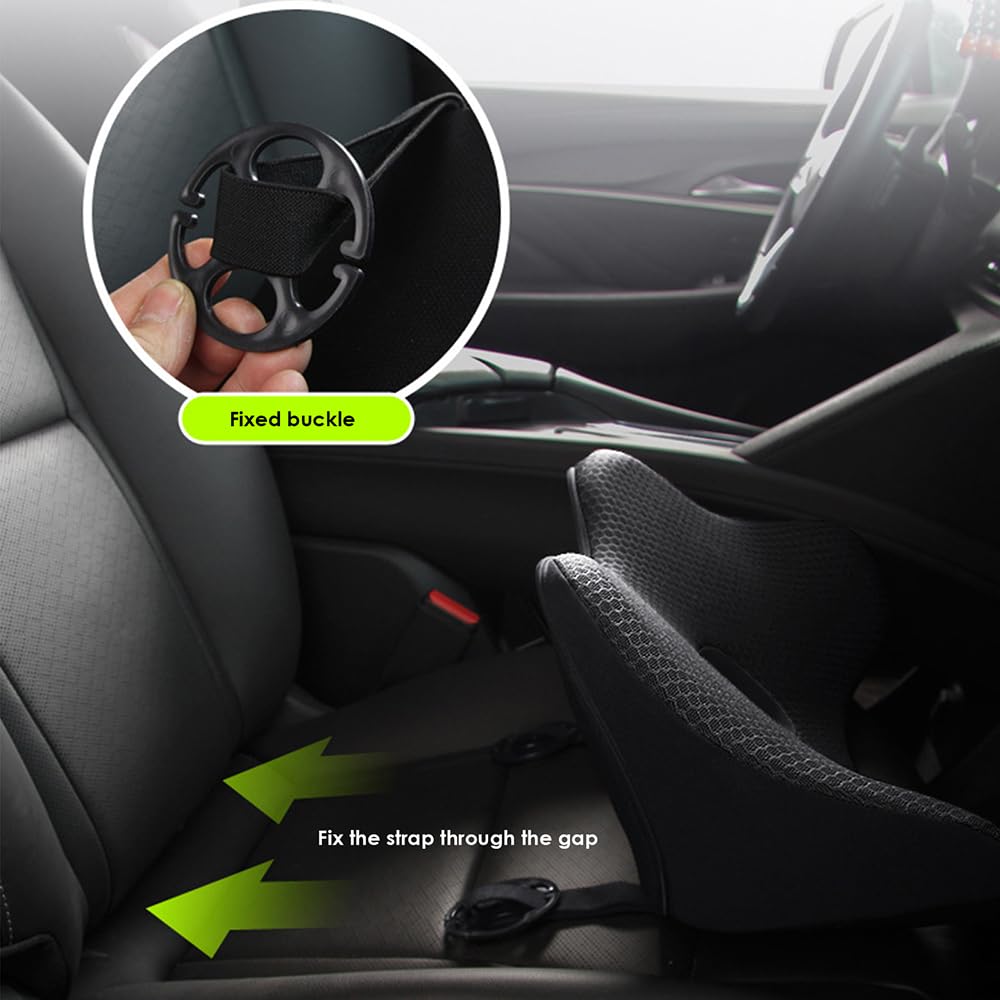 NEWFUN Coussin Siège Auto Conducteur,Coussin rehausseur Voiture,Coussin Voiture conducteur,Coussin Ergonomique Voitur,Coussins orthopédiques pour Voiture,Coussin Voiture Memoire de Forme